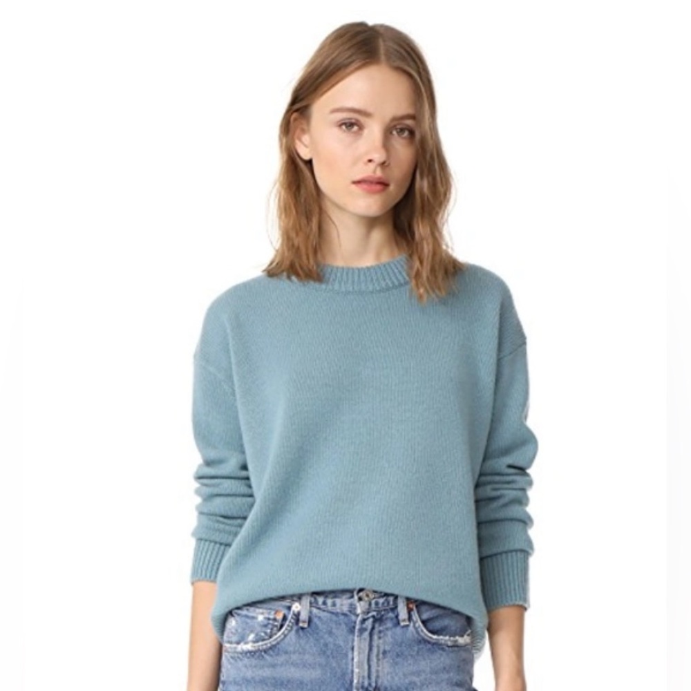 Vince Cashmere Crewneck Sweater Glacier